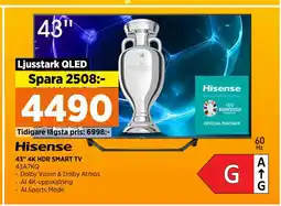 Power 43 4K HDR SMART TV erbjuda