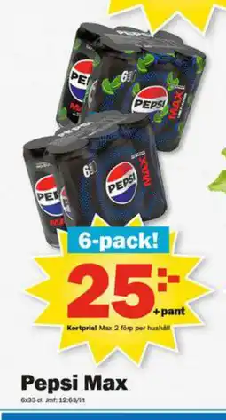 Pekås Pepsi Max erbjuda