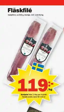 Pekås Fläskfilé erbjuda