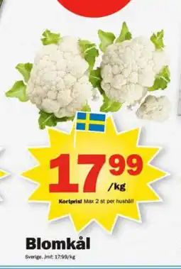 Pekås Blomkål erbjuda