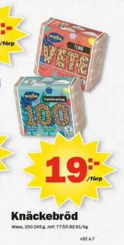 Pekås Knäckebröd erbjuda