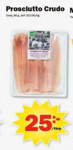 Pekås Prosciutto Crudo erbjuda