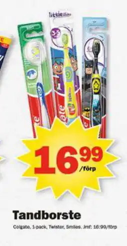 Pekås Tandborste erbjuda