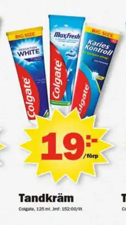 Pekås Tandkräm erbjuda