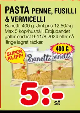 Nya Pulsen PASTA erbjuda
