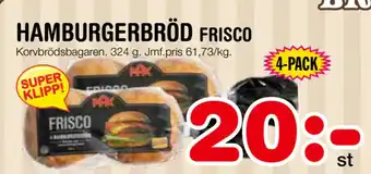 Nya Pulsen HAMBURGERBRÖD erbjuda