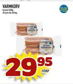 Nya Pulsen VARMKORV erbjuda