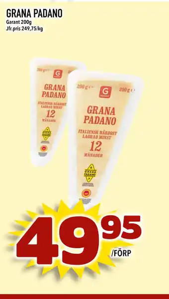 Nya Pulsen GRANA PADANO erbjuda