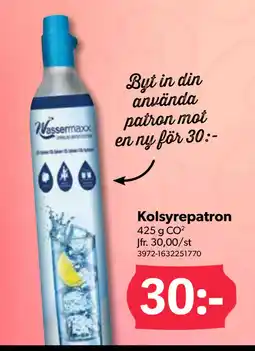 DollarStore Kolsyrepatron erbjuda