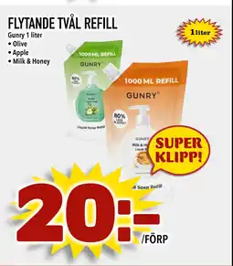 Nya Pulsen FLYTANDE TVÅL REFILL erbjuda