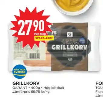 Willys Hemma GRILLKORV erbjuda