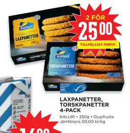Willys LAXPANETTER, TORSKPANETTER 4-PACK erbjuda