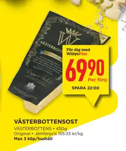 Willys VÄSTERBOTTENSOST erbjuda