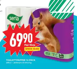 Willys TOALETTPAPPER 12-PACK erbjuda