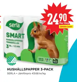 Willys HUSHÅLLSPAPPER 3-PACK erbjuda