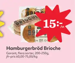 Hemköp Hamburgerbröd Brioche erbjuda