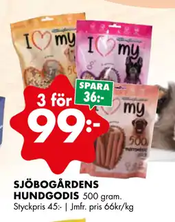 ÖoB SJÖBOGÅRDENS HUNDGODIS erbjuda