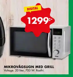 ÖoB MIKROVÅGSUGN MED GRILL erbjuda