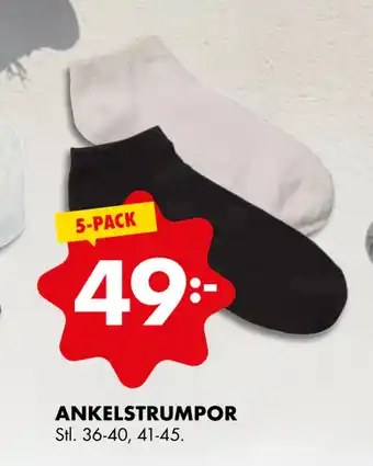 ÖoB ANKELSTRUMPOR erbjuda