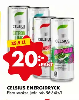 ÖoB CELSIUS ENERGIDRYCK erbjuda