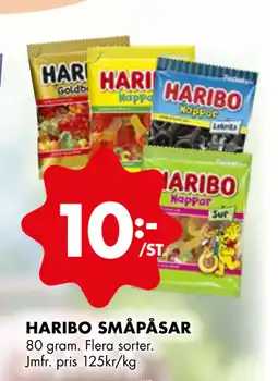 ÖoB HARIBO SMÅPÅSAR erbjuda
