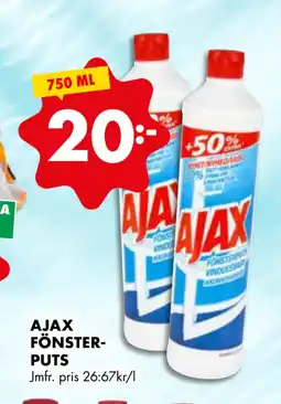 ÖoB AJAX FÖNSTERPUTS erbjuda