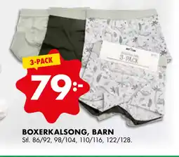 ÖoB BOXERKALSONG, BARN erbjuda