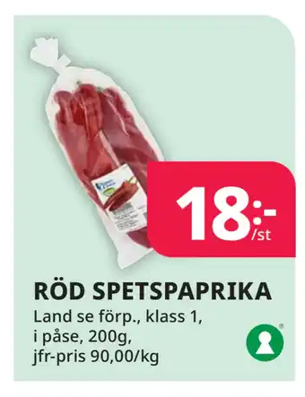 Tempo RÖD SPETSPAPRIKA erbjuda