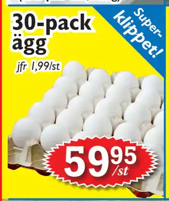 T-jarlen 30-pack ägg erbjuda