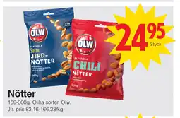 Matöppet Nötter erbjuda