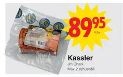Matöppet Kassler erbjuda
