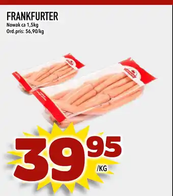 Din Mat FRANKFURTER erbjuda