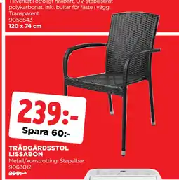 Jem&Fix TRÄDGÅRDSSTOL LISSABON erbjuda