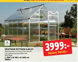 Jem&Fix VÄXTHUS MYTHOS 5,66 M² erbjuda