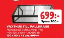 Jem&Fix VÄXTHUS TILL PALLKRAGE erbjuda
