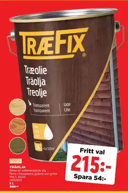 Jem&Fix TRÄOLJA erbjuda