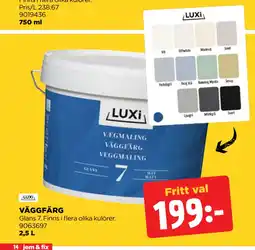 Jem&Fix VÄGGFÄRG erbjuda