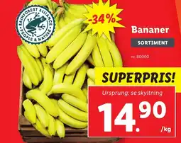 Lidl Bananer erbjuda