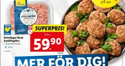 Lidl Kronfågel färsk kycklingfärs erbjuda