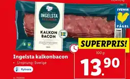 Lidl Ingelsta kalkonbacon erbjuda