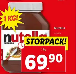 Lidl Nutella erbjuda