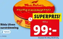Lidl Röda Ulven surströmming erbjuda