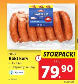 Lidl Rökt korv erbjuda