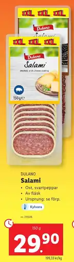 Lidl DULANO Salami erbjuda
