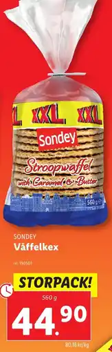 Lidl SONDEY Våffelkex erbjuda