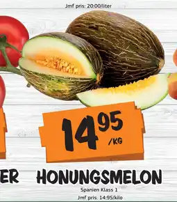 Bazaar Food market HONUNGSMELON erbjuda