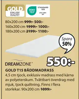 JYSK GOLD T15 BÄDDMADRASS erbjuda
