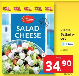 Lidl MILBONA Sallads- ost erbjuda