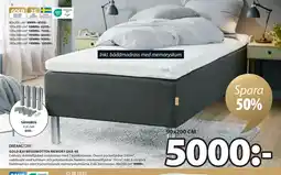 JYSK GOLD B20 RESÅRBOTTEN MEMORY GRÅ-40 erbjuda