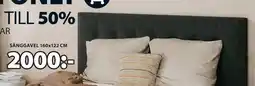 JYSK SÄNGGAVEL 160x122 CM erbjuda